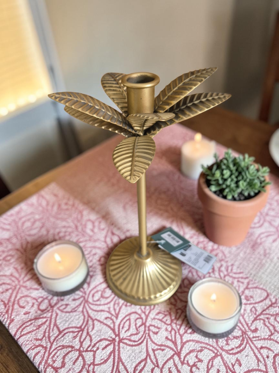 GOLDEN CANDLE HOLDERS
